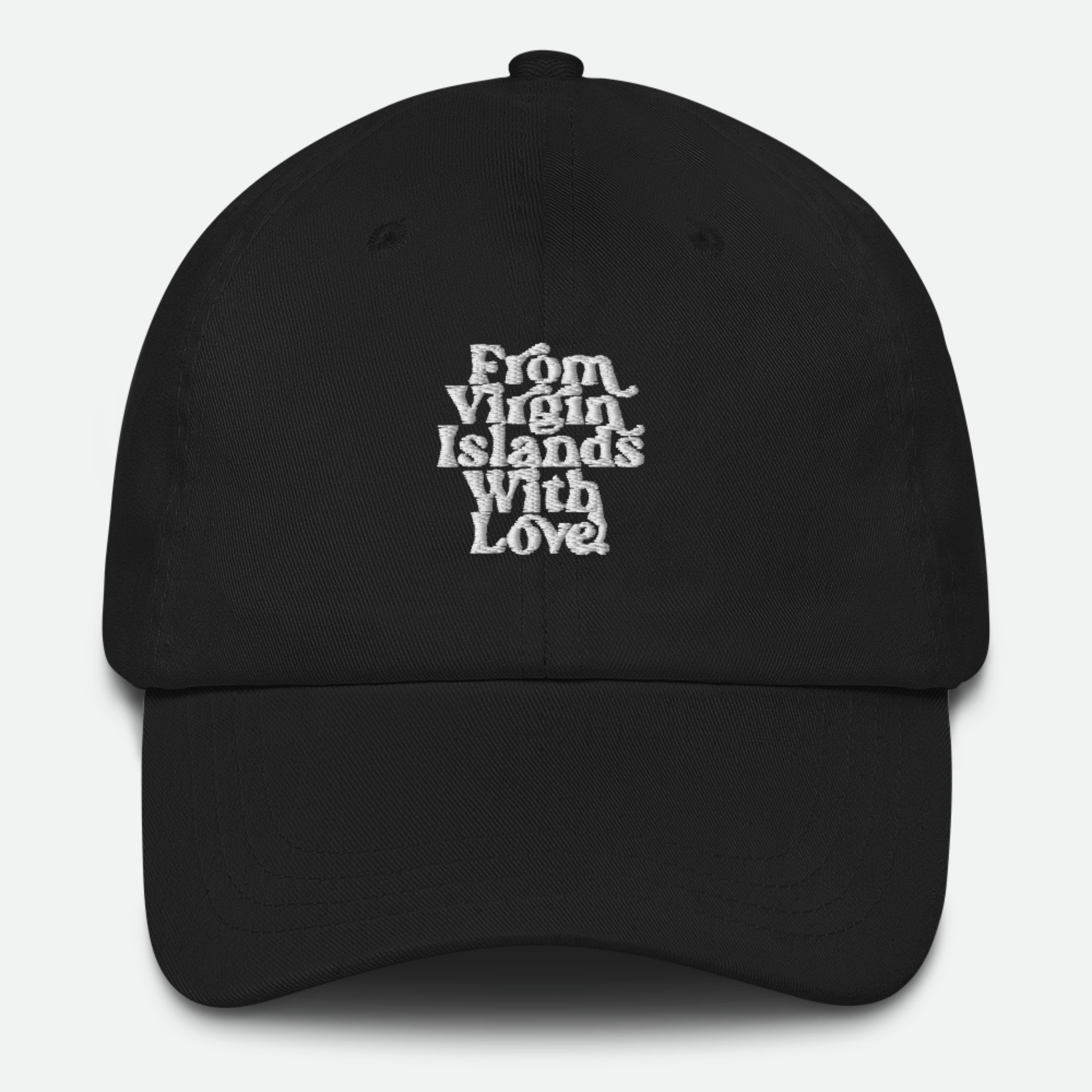From Virgin Islands With Love (White Print) Dad hat