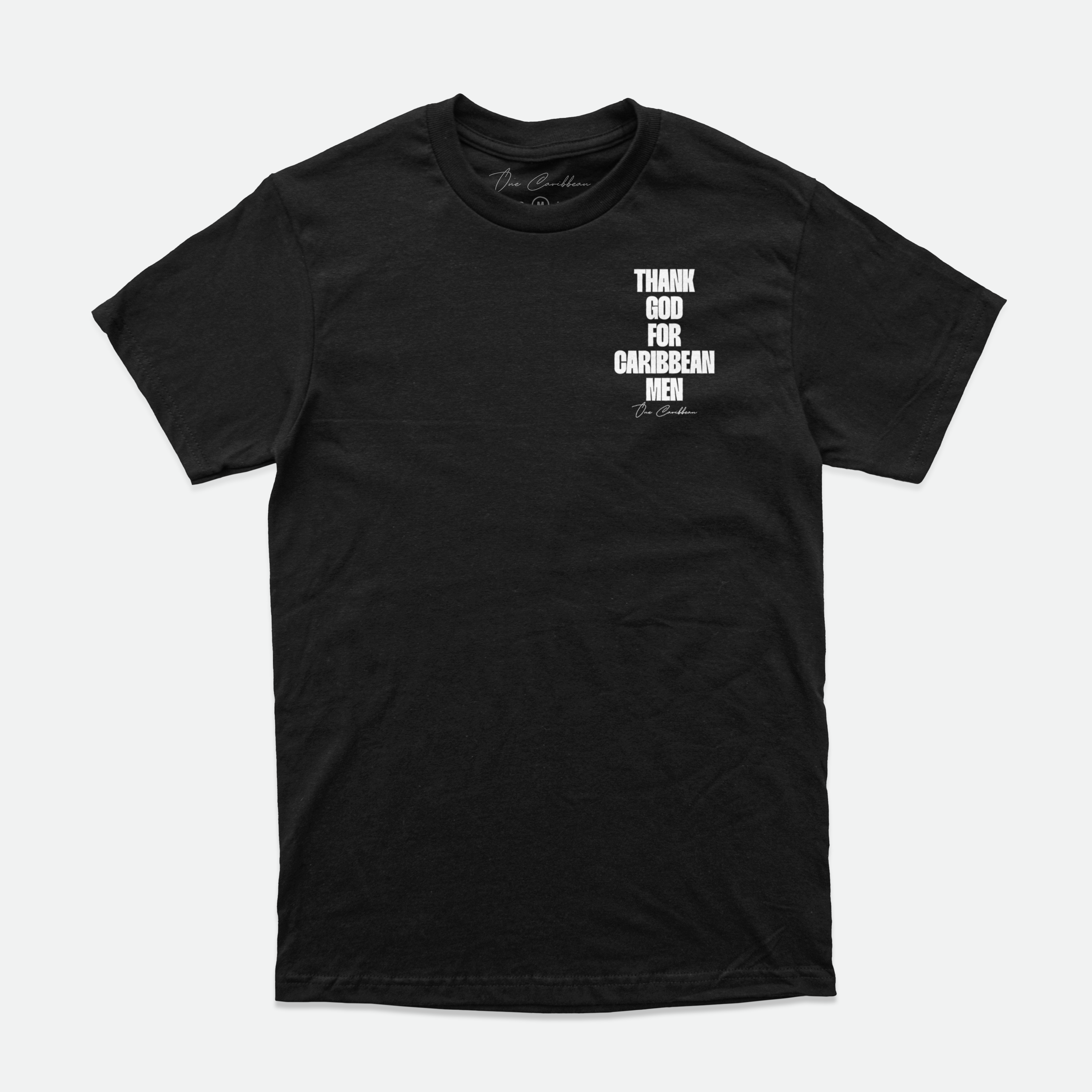 Thankful Tee: Black Classic – Thank God for Caribbean Men By OCA