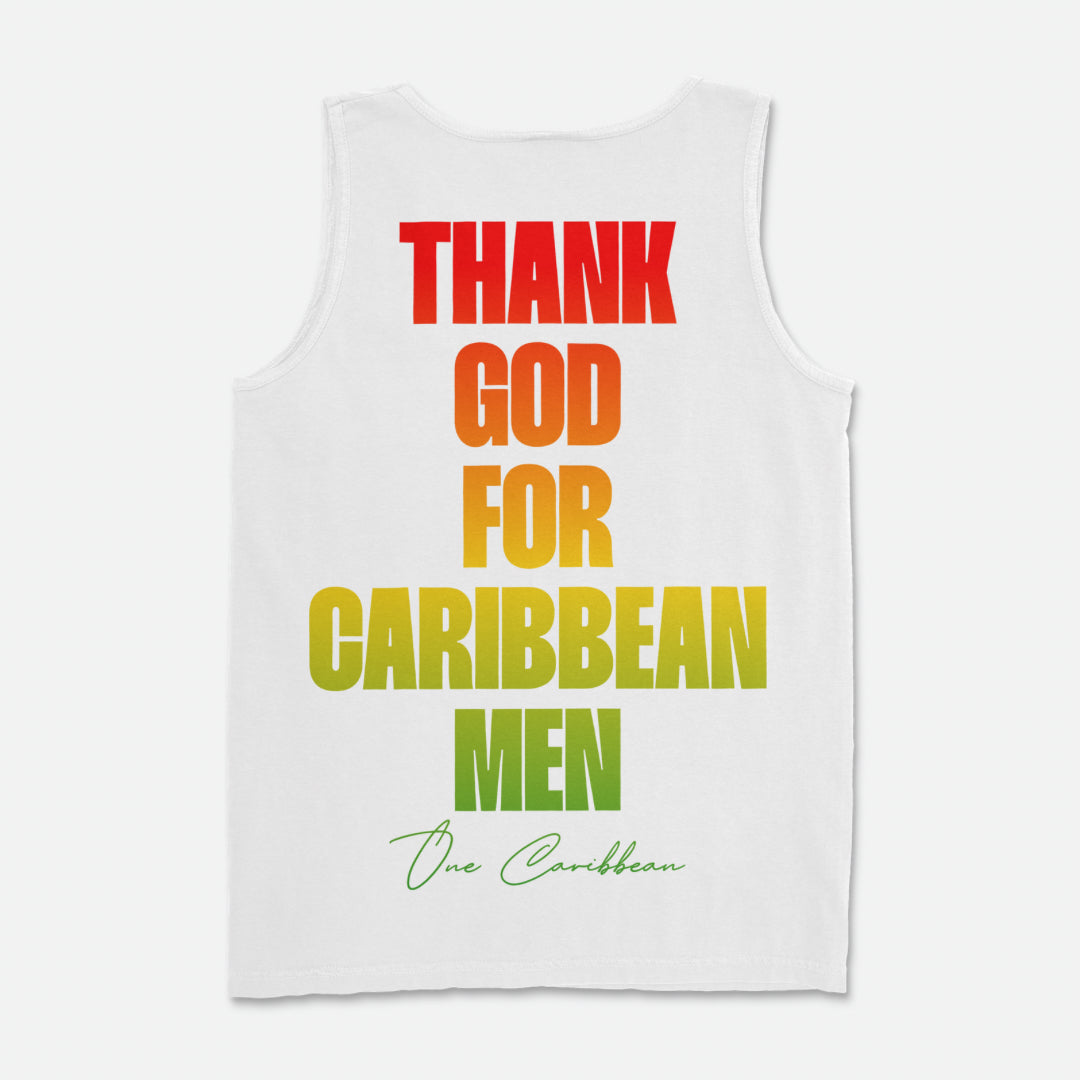 Thankful Tees: Thank God for Caribbean Men – Scotch Bonnet Tank By OCA