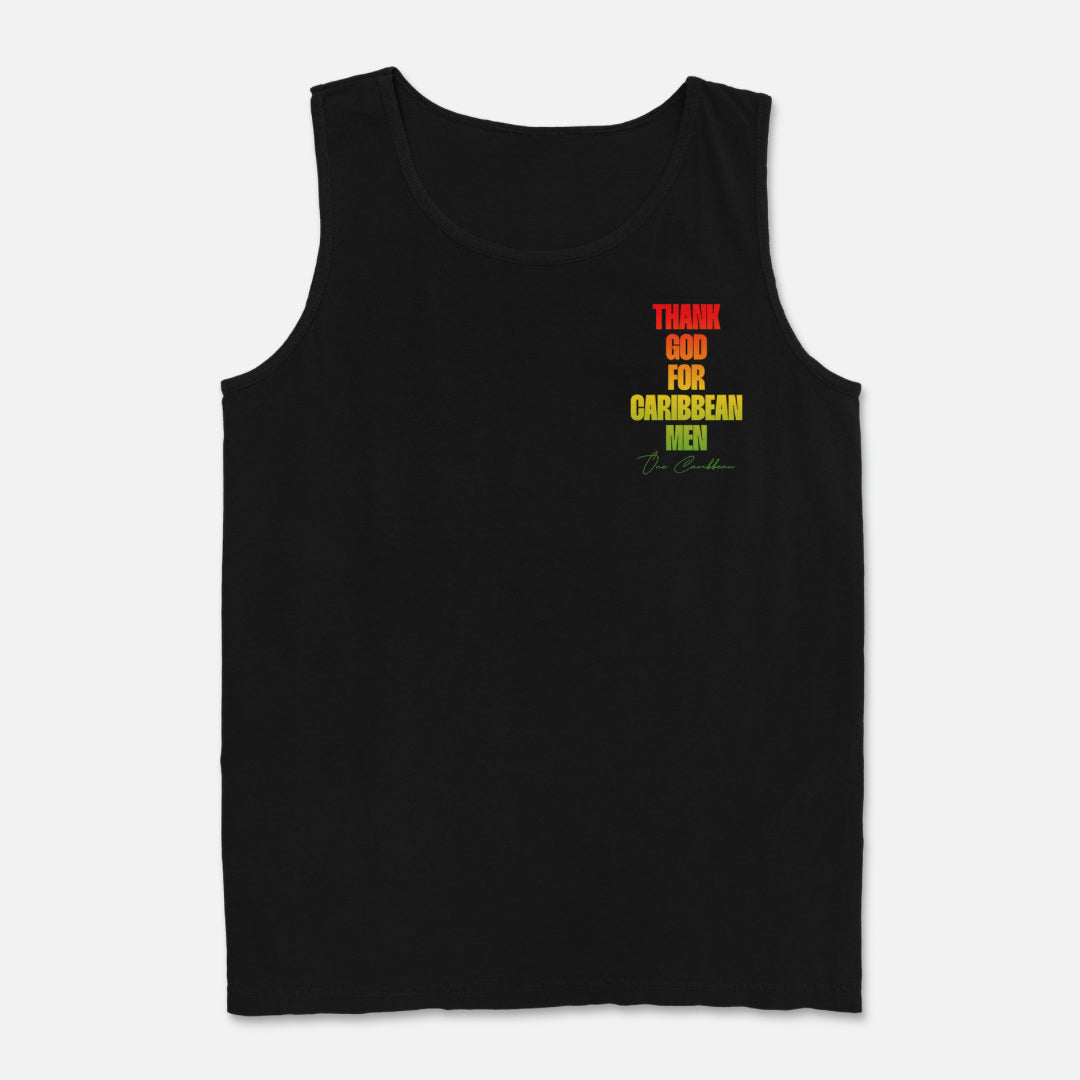 Thankful Tees: Thank God for Caribbean Men – Scotch Bonnet Tank By OCA