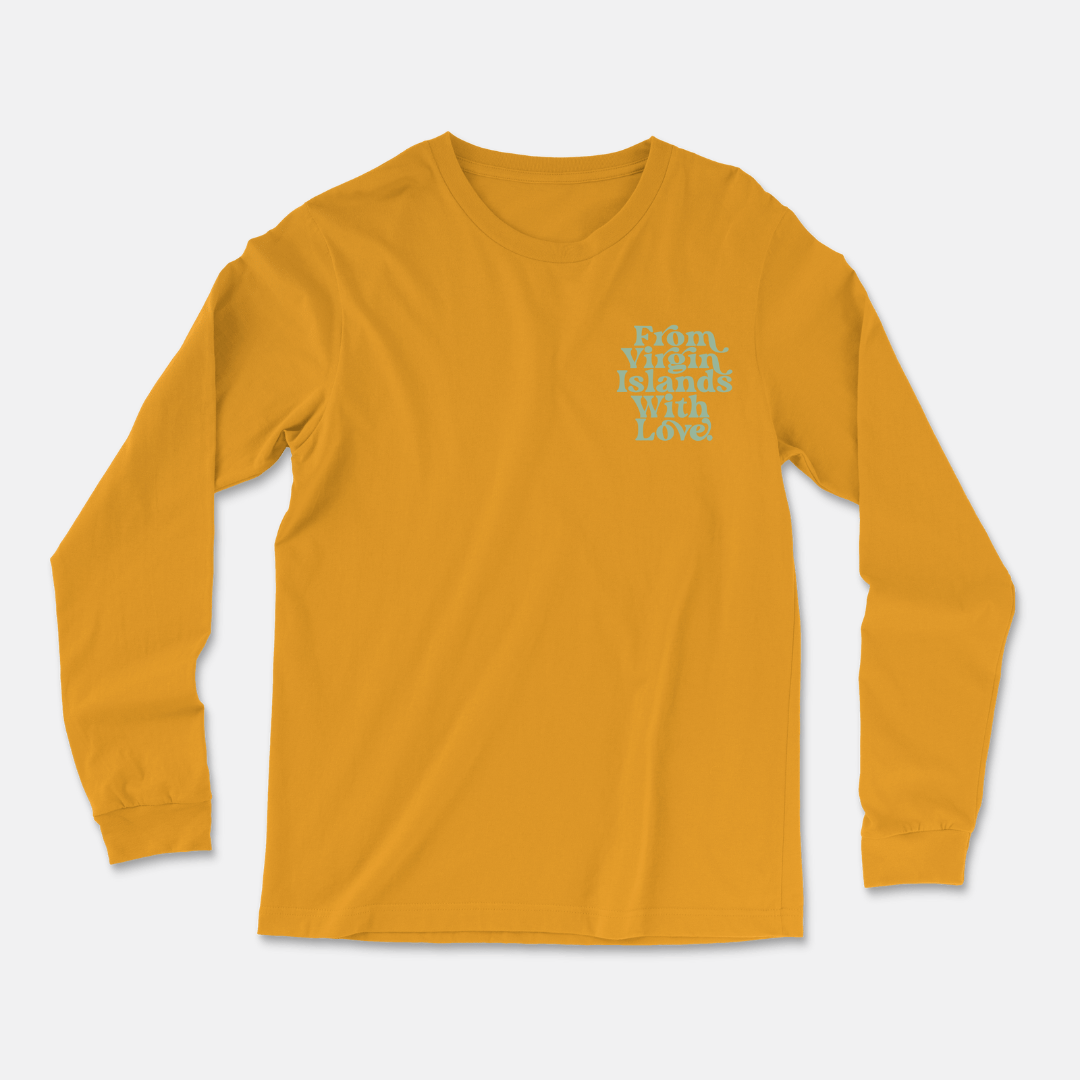 From Virgin Islands With Love Long Sleeve T-Shirt (Black Mint)