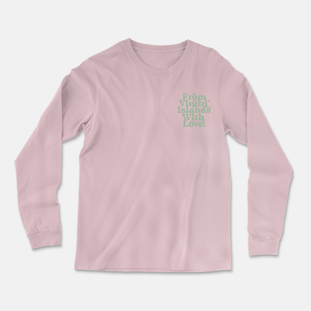 From Virgin Islands With Love Long Sleeve T-Shirt (Black Mint)