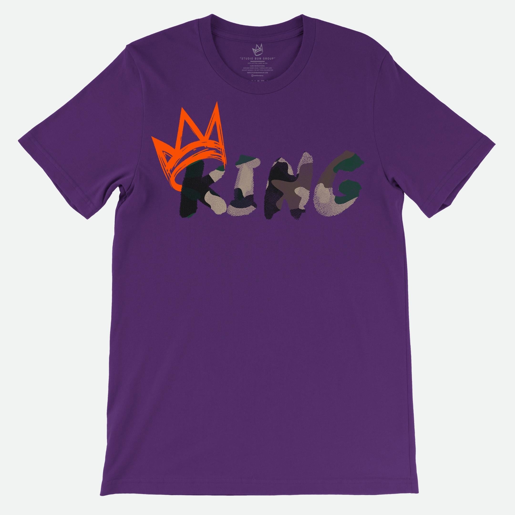 King T-Shirt Camouflage Print