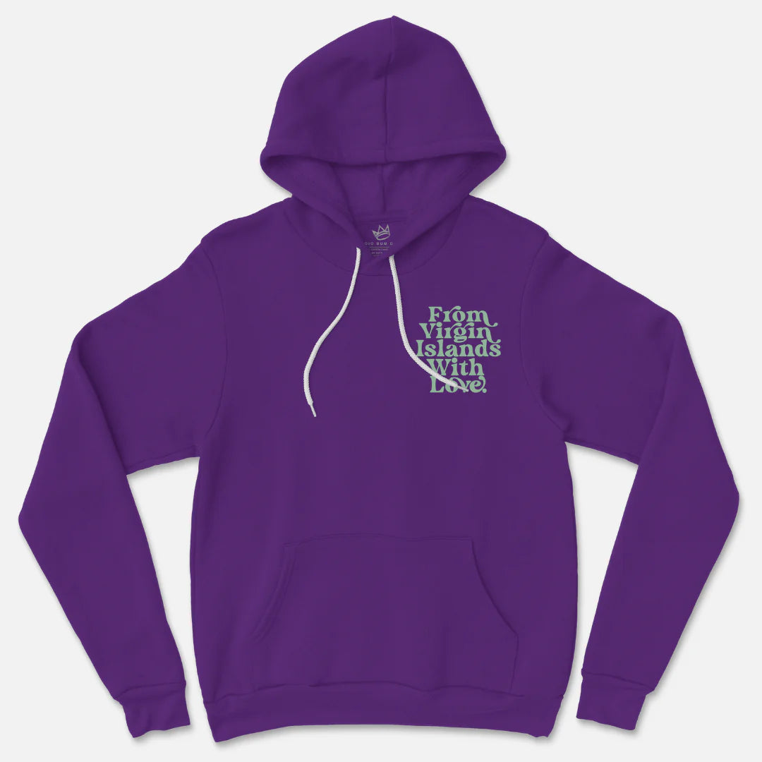 From Virgin Islands With Love Hoodie (Mint Print)