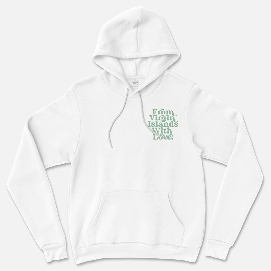 From Virgin Islands With Love Hoodie (Mint Print)